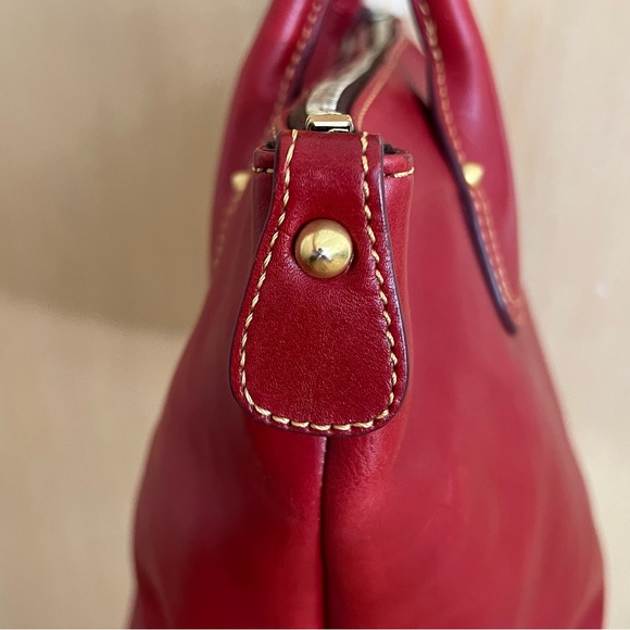 Like NEW DOONEY & BOURKE Lipstick Red Florentine Tulip Shopper Bag - Picture 5 of 14